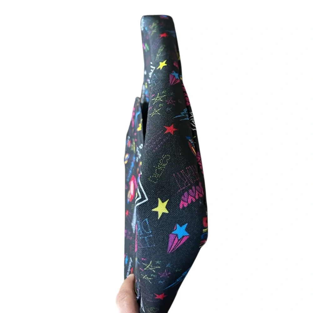 Dickies Black Laptop Messenger Bag with Multicolor Graphics